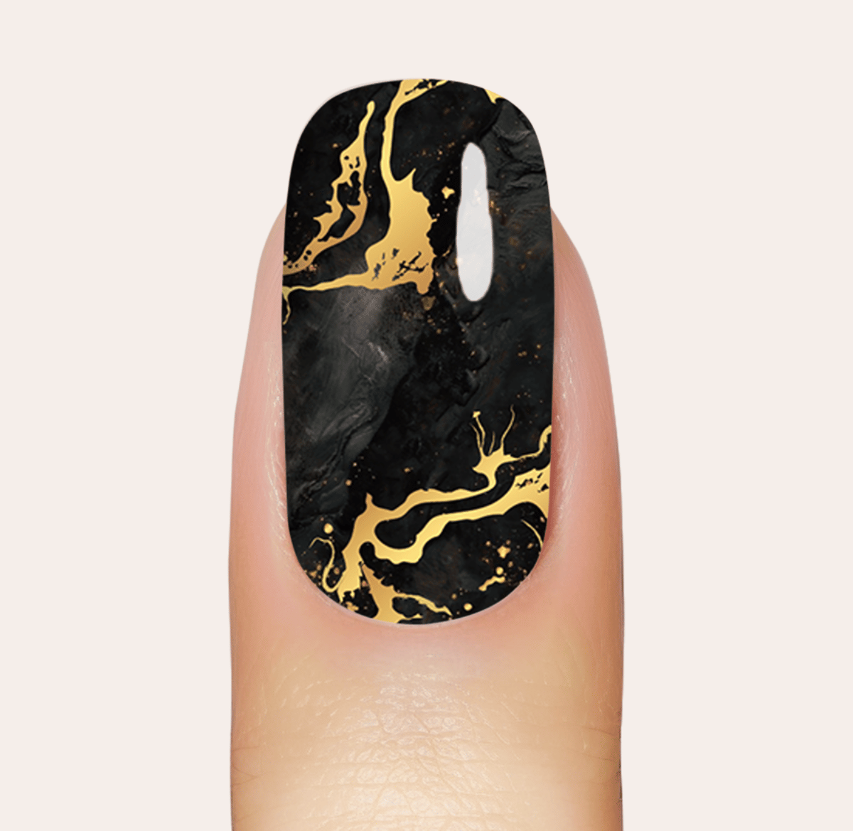 UV Gel: Black Magic Marble